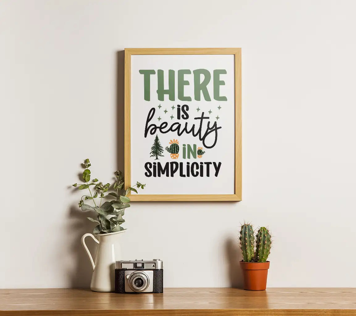 There Is Beauty In Simplicity SVG - Adventure Poster Design SVG