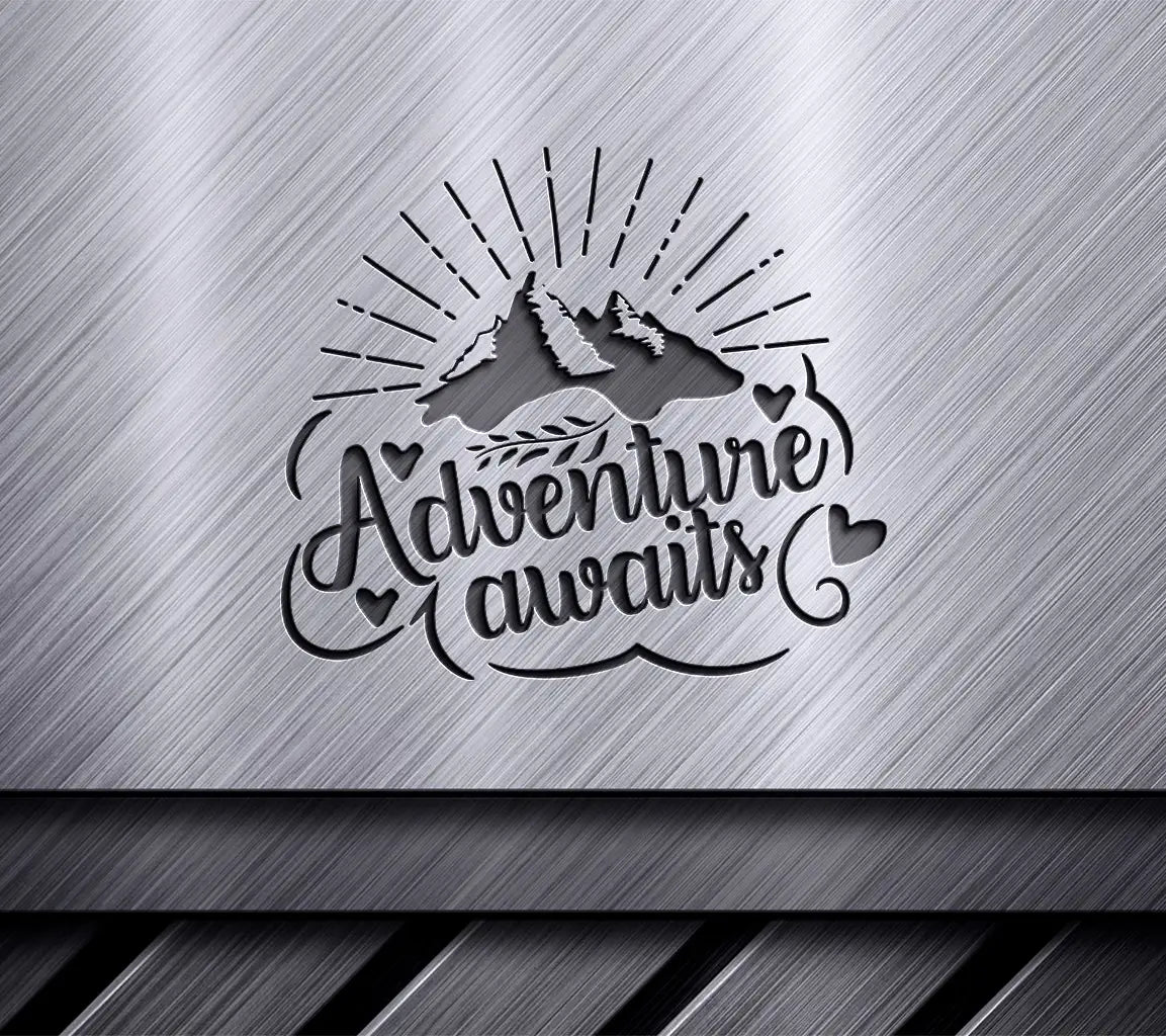 Adventure Awaits Mountain Design SVG SVG