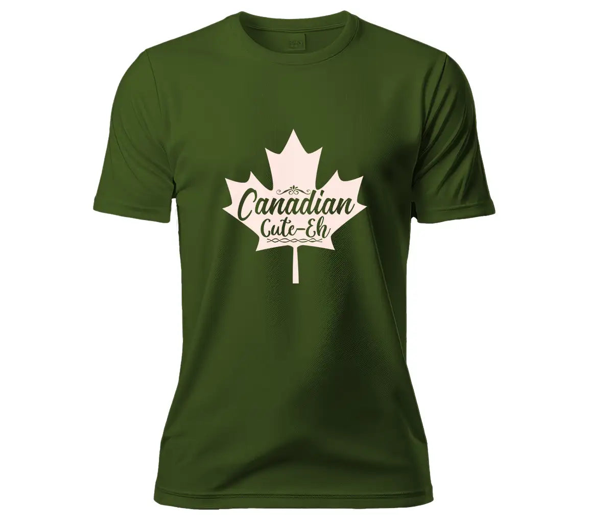 Canadian Cute-Eh Red Maple Leaf SVG Design SVG