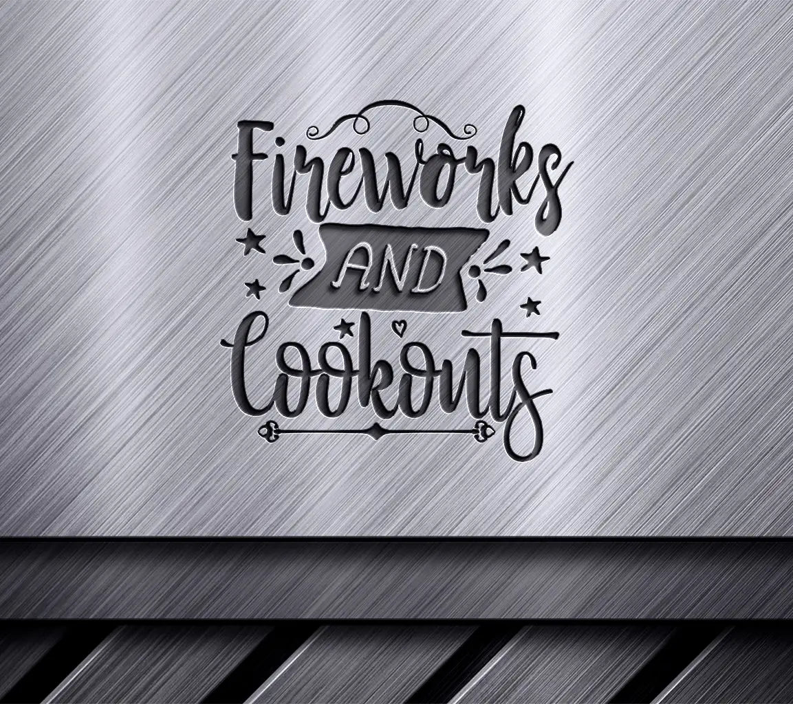 Fireworks & Cookouts SVG Design - Adventure Theme SVG