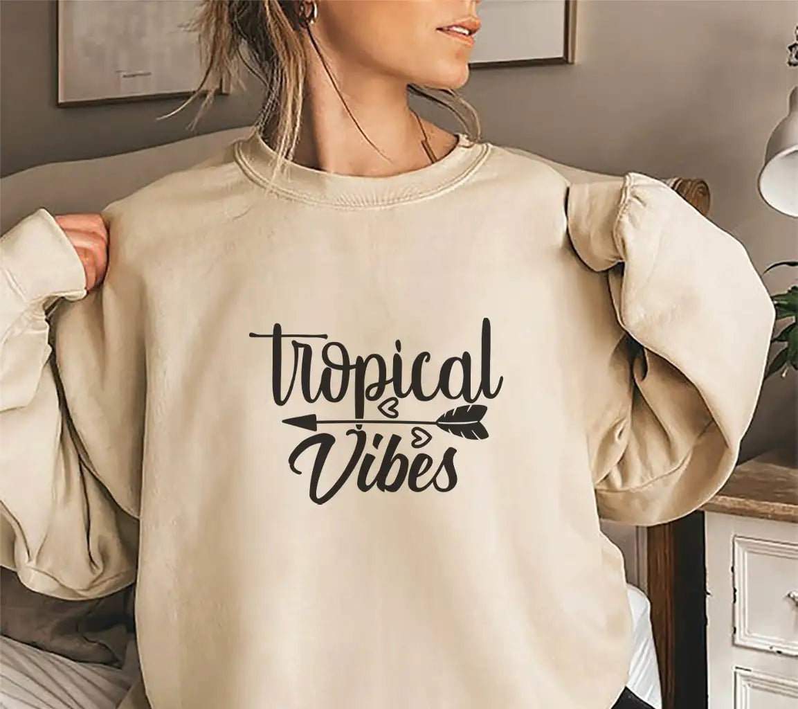 Tropical Vibes Arrow SVG - Adventure Quotes Design SVG