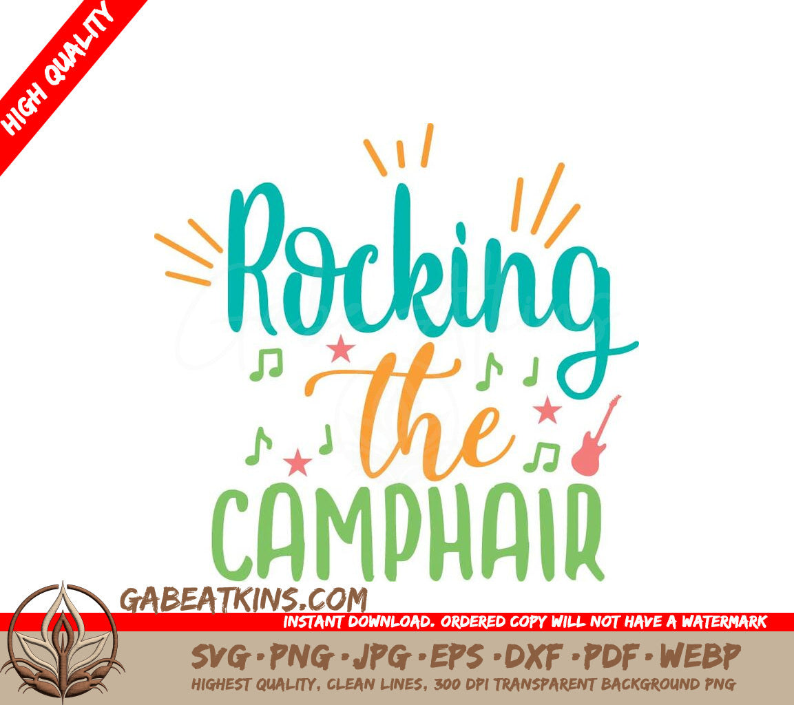 Rocking the Camphair SVG Adventure Quote for Camping Enthusiasts SVG