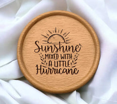 Sunshine & Hurricane Adventure Quote SVG SVG