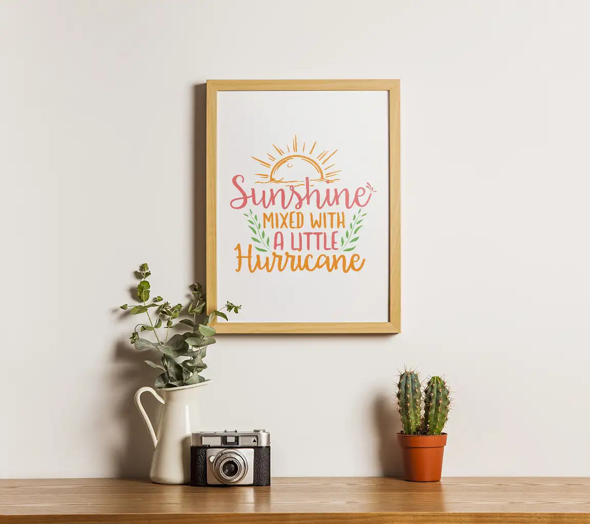 Sunshine & Hurricane Adventure Quote SVG SVG