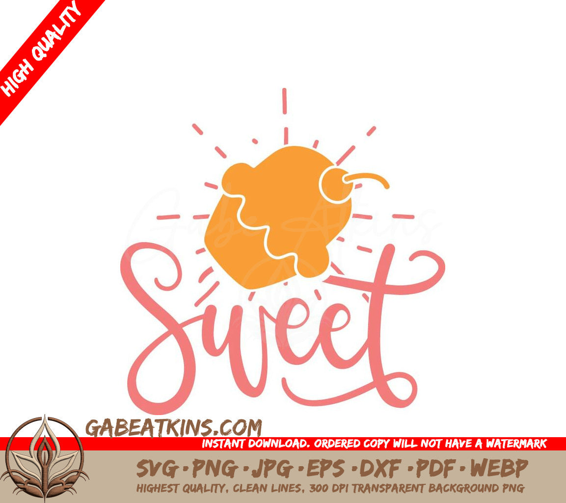 Sweet Adventure Quote SVG - White Background SVG