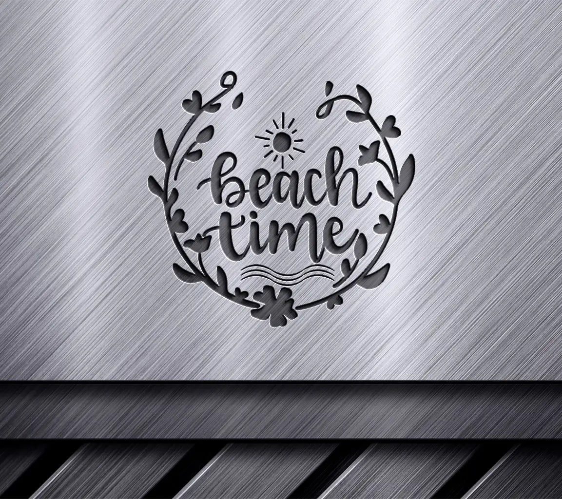 Beach Time Wreath SVG - Adventure & Coastal Design SVG