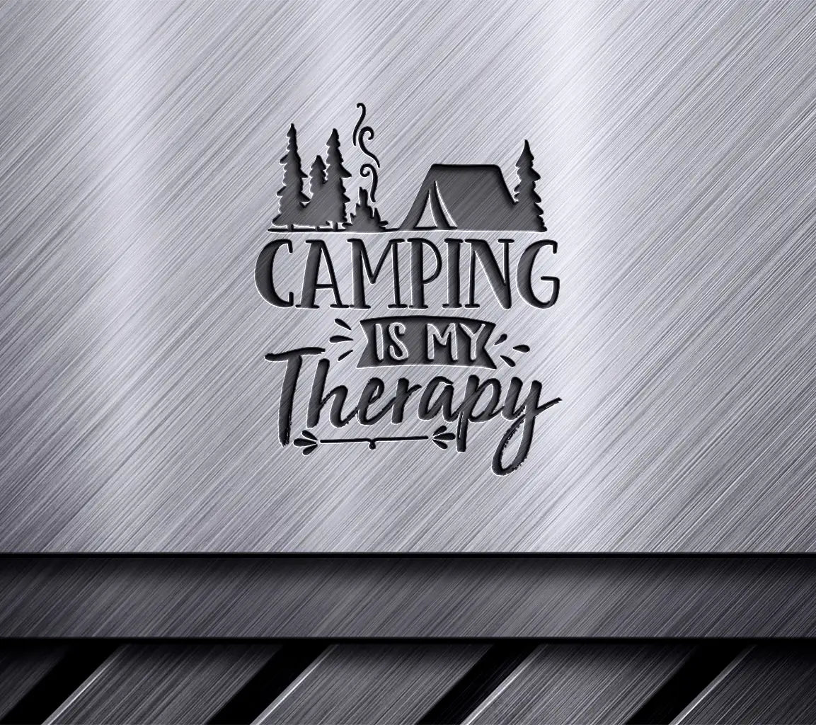 Camping Is My Therapy SVG - Adventure Camping Design SVG