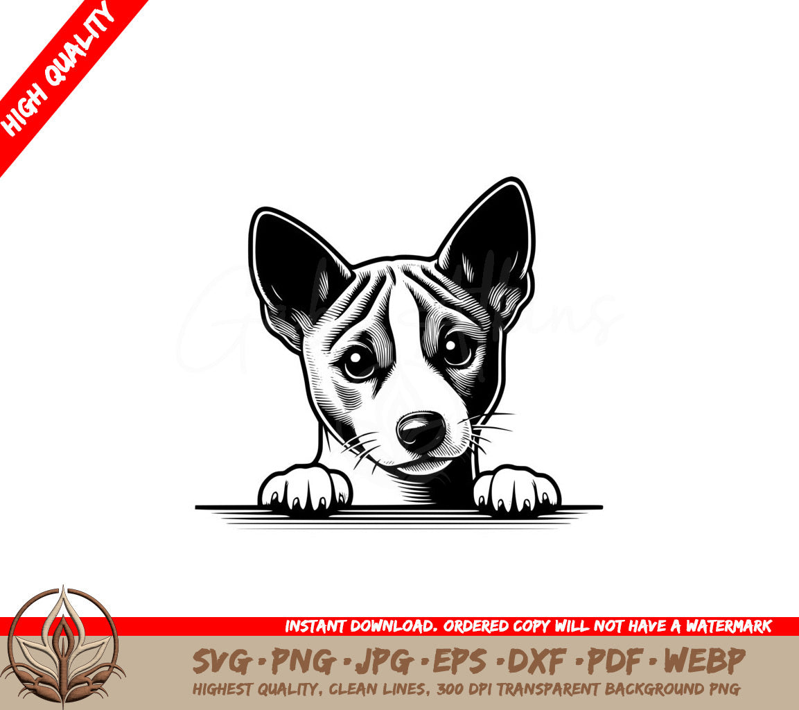 Alert Basenji Wait SVG 
