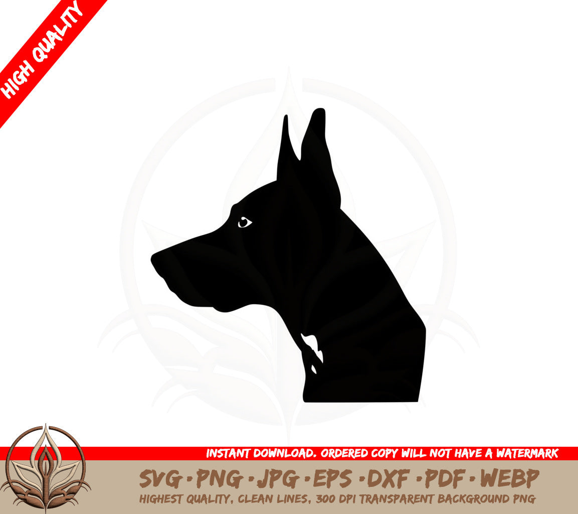 Alert Doberman SVG 