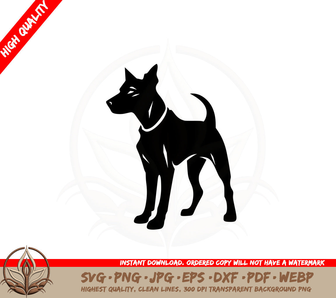 Alert Dog SVG Cut File 