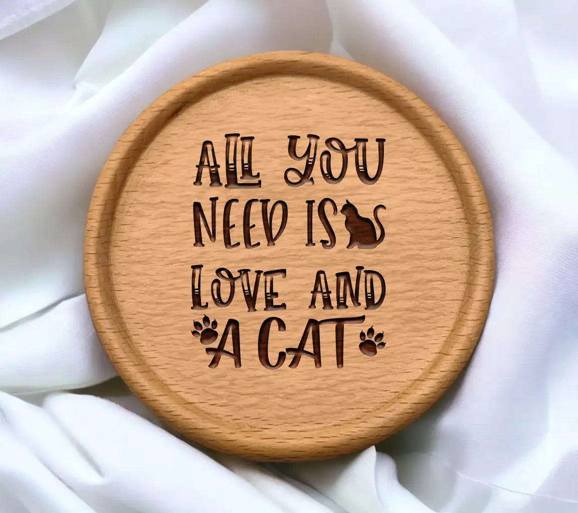 All You Need Is Love & A Cat SVG Design SVG