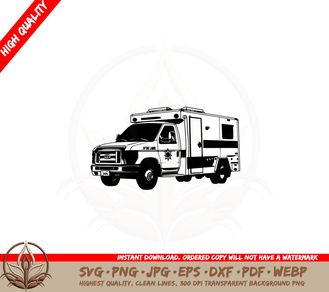 Ambulance SVG Cut File - Instant Download 