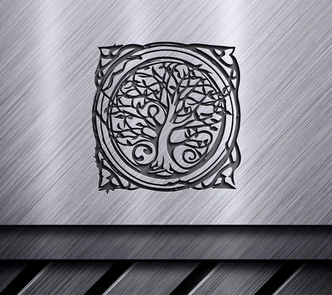 Celtic Tree of Life Circle -  Abstract SVG SVG