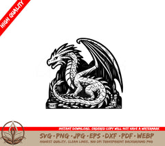 Ancient Dragon Throne SVG