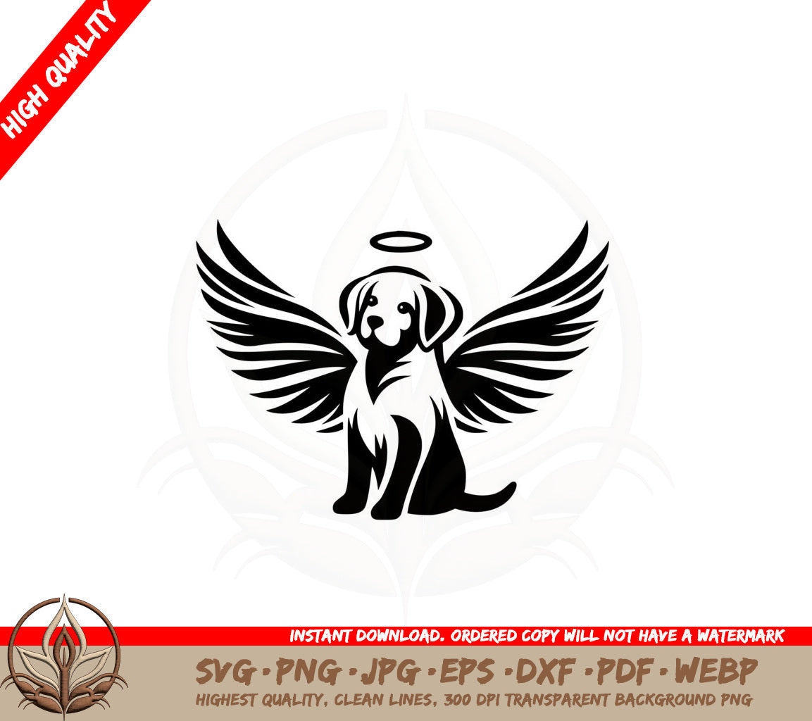 Angel Canine SVG