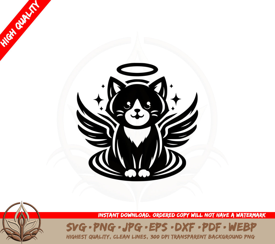 Angelic Cat SVG - Digital Download 