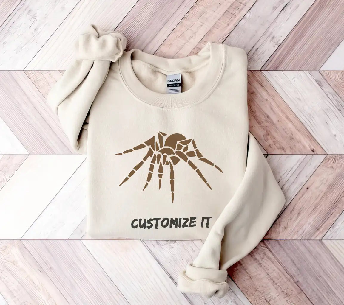 Halloween Spider SVG with Long Legs - Brown Spider on White Background SVG