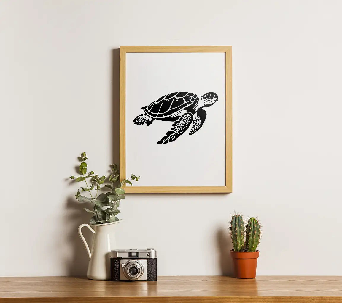  Sea Turtle SVG - Animal Illustration for Cutting SVG