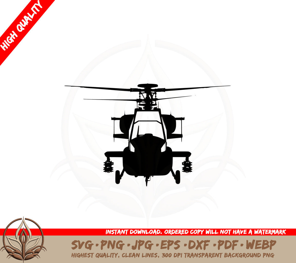 Apache Helicopter SVG 