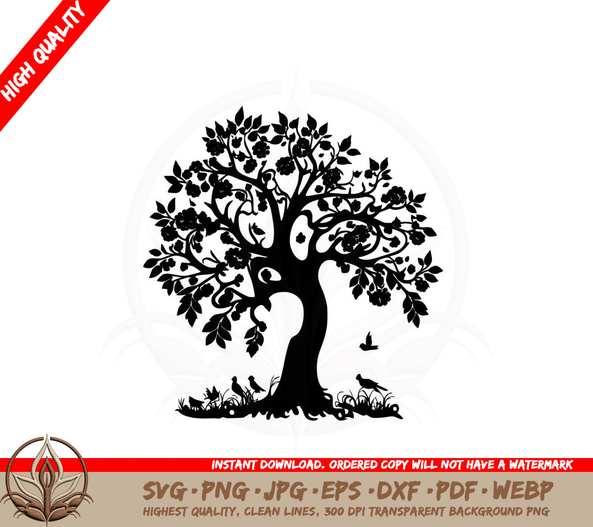 Apple Tree SVG PNG JPG AI PDF DXF EPS and WebP - Digital Download 