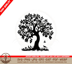 Apple Tree SVG PNG JPG AI PDF DXF EPS and WebP - Digital Download 