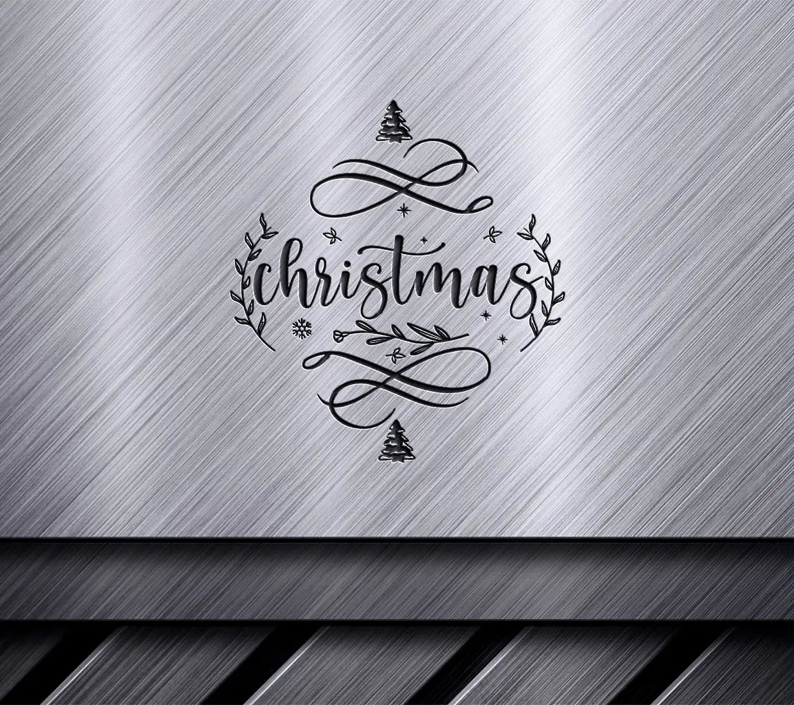 Christmas Arabesque Tile SVG Bundle - 12 Swirl & Snowflake Designs SVG