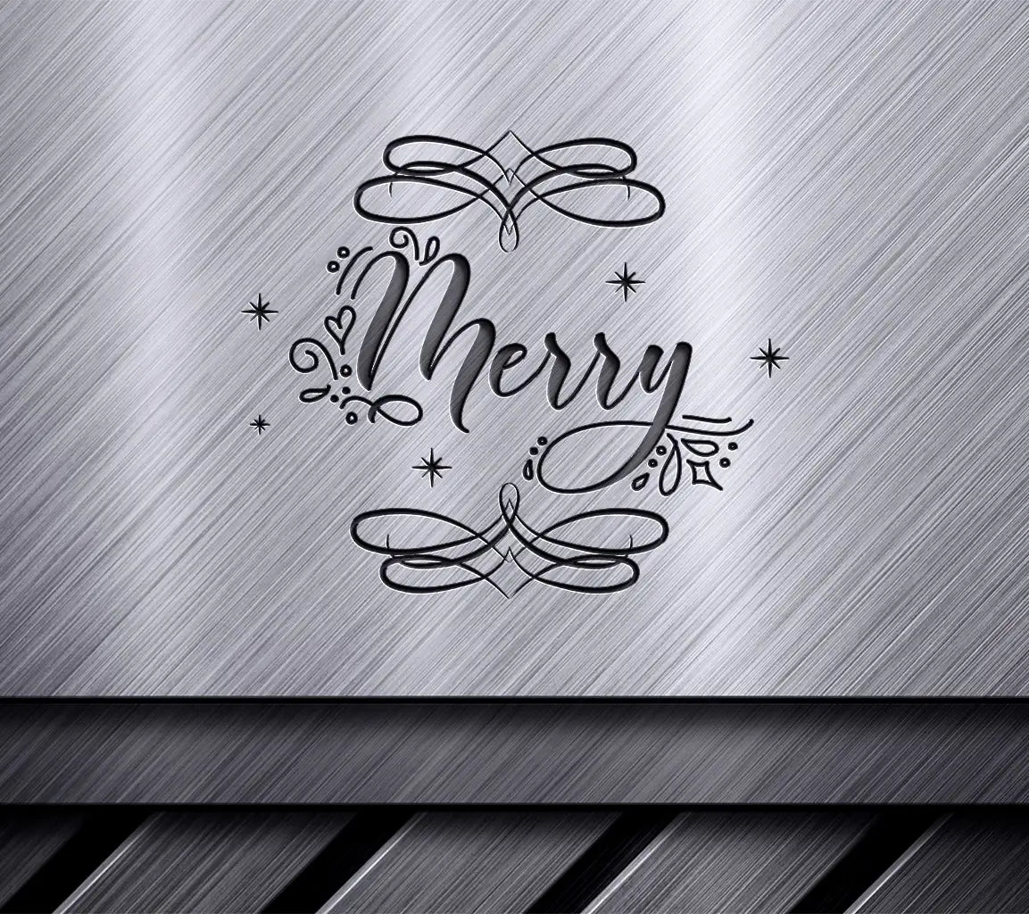 Merry Swirls & Stars Arabesque Tile SVG SVG