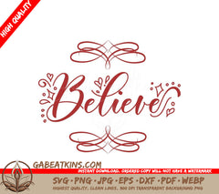 Red Believe Arabesque Tile SVG Bundle - 10 Designs SVG