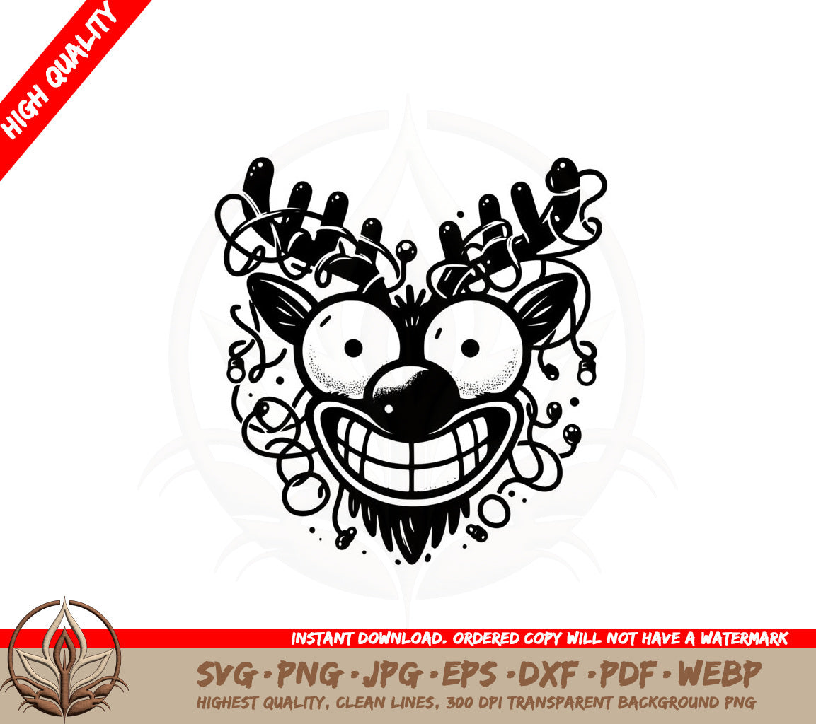 Arctic Antlered SVG PNG JPG AI PDF DXF EPS  WebP Digital Cut File 