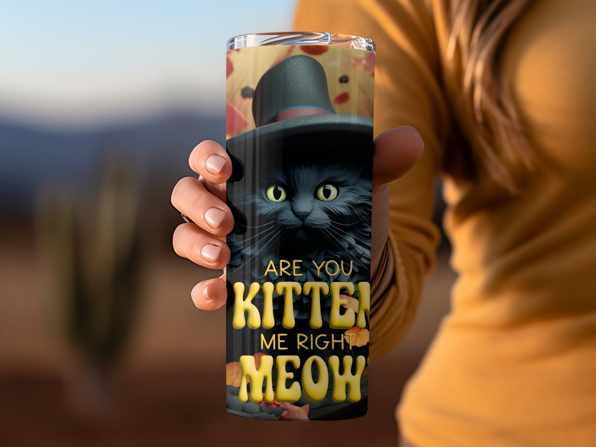 Are you Kitten Me Right Meow 20oz Tumbler Wrap Sublimation Design, Str | Meow 20oz Tumbler Wrap Sublimation Design, Straight & Tapered Tumbler Wrap, PNG Digital Download