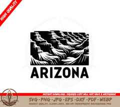 Arizona Mountain Majesty SVG Cut File Design Download 