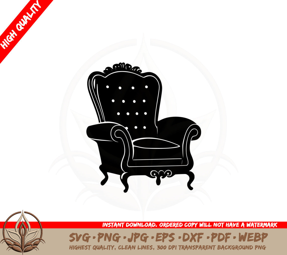 Armchair SVG Cut File Download 