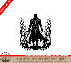 Armored Warrior SVG Cut File Design Download