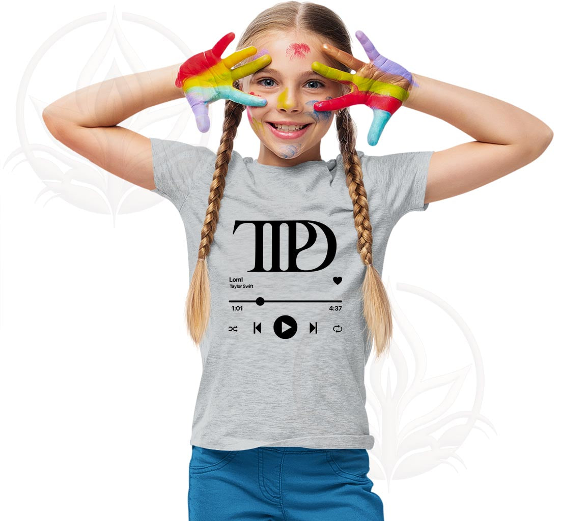 Loml T-Shirt For Kids | Taylor Swift Inspired Loml Youth Tee | The Tor | Tortured Poets Department Music Player Loml