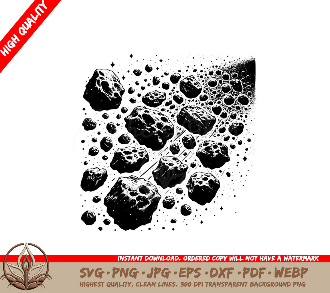 Asteroid Field Secrets SVG 
