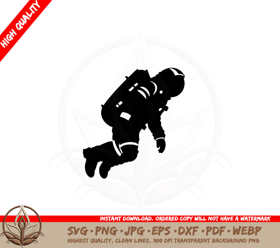 Astronaut Floating SVG 