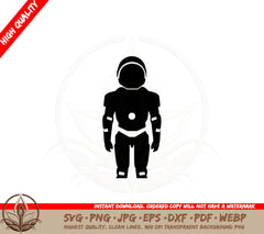 Astronaut in Space Suit SVG PNG JPG AI PDF DXF EPS WebP Digital Download 