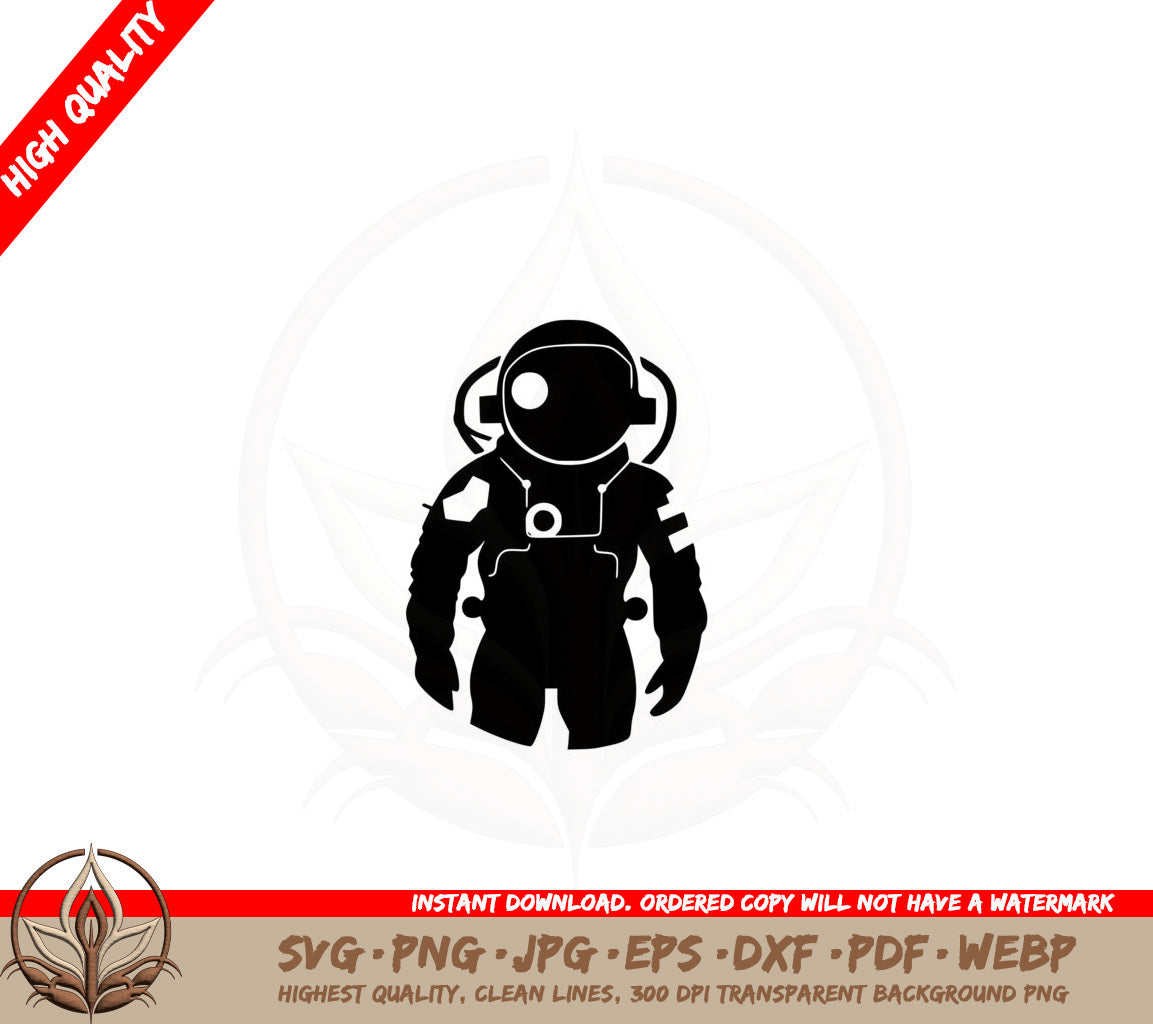 Astronaut in Spacesuit SVG Cut File Download 