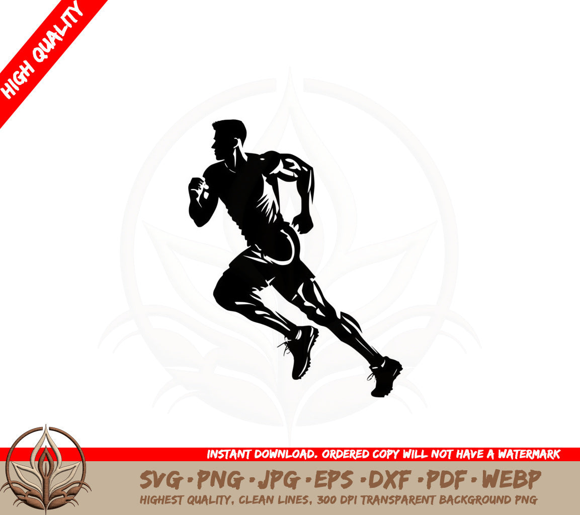 Athlete Running SVG  