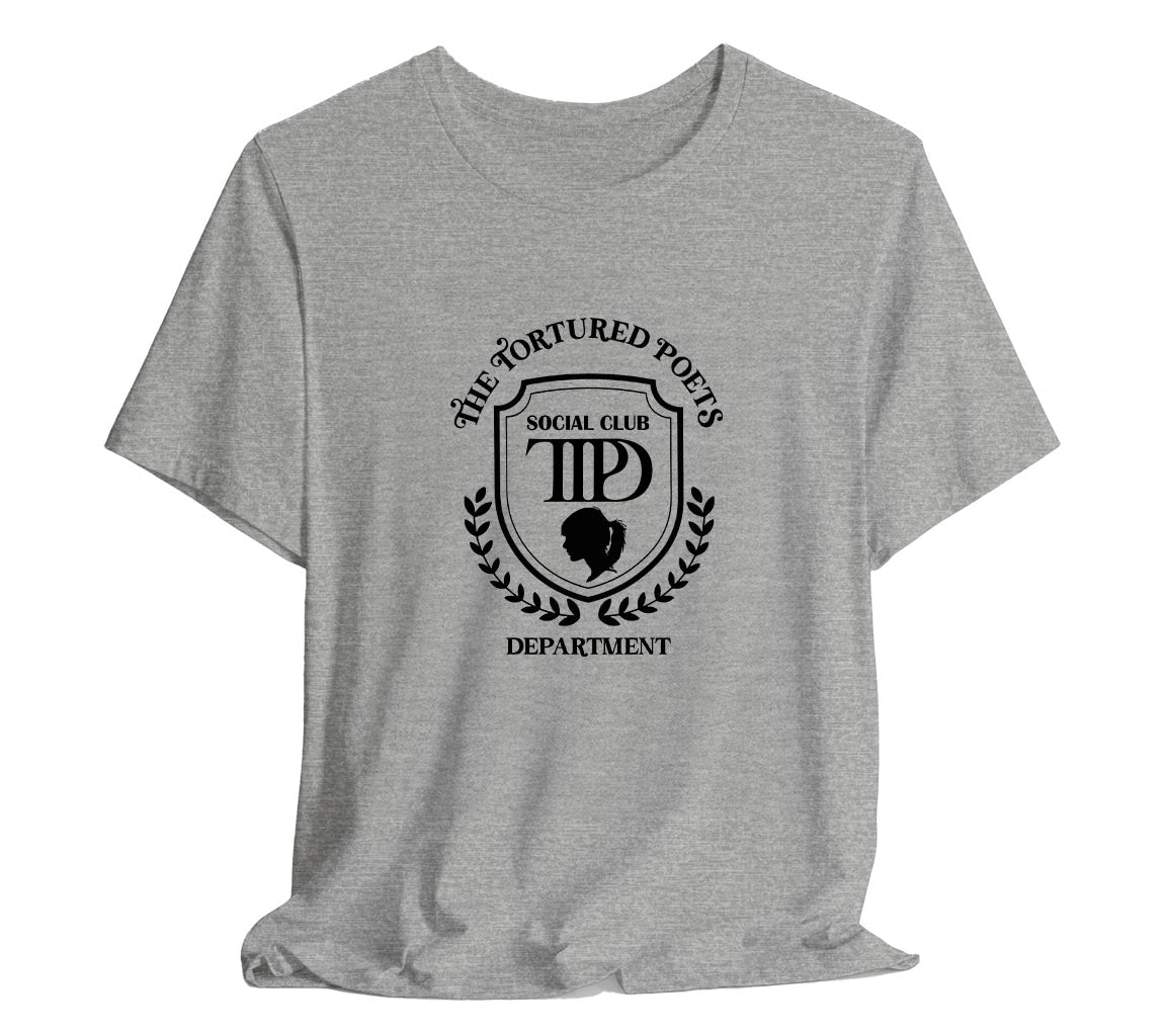 The Tortured Poets Department Social Club T-Shirt | TTPD Social Club T-Shirt | Taylor Swift Inspired T-Shirts Commemorating New Album Release, Taylor Swift T-Shirt, The Tortured Poets Department Merch, TTPD Shirt, Swiftie Merch, New Album Merch, Taylor Swift Fan Gift, Concert Tee, Fan Club Tee, Bella Canvas 3001 t-shirt