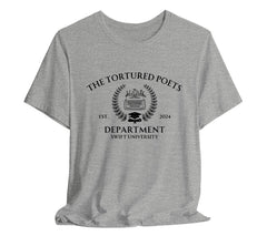 The Tortured Poets Department Swift University T-Shirt | TTPD Swift University T-Shirt | Taylor Swift Inspired T-Shirts Commemorating New Album Release, Taylor Swift T-Shirt, The Tortured Poets Department Merch, TTPD Shirt, Swiftie Merch, New Album Merch, Taylor Swift Fan Gift, College Tee, Fan Club Tee, Bella Canvas 3001 t-shirt