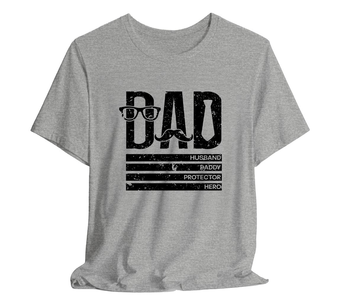 Dad: Husband, Daddy, Protector, Hero T-Shirt | Perfect T-Shirt for Dads on Fathers Day | Father's Day Gift, Funny Father Shirt, Best Dad Shirt, Gift for Dad, Dad: Husband, Daddy, Protector, Hero T-Shirt | Perfect T-Shirt for Dads on Fathers Day | Father's Day Gift, Funny Father Shirt, Best Dad Shirt, Gift for Dad