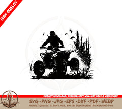 ATV Adventure SVG Cut File - Compatible with Cricut Silhouette and other cutting machines 