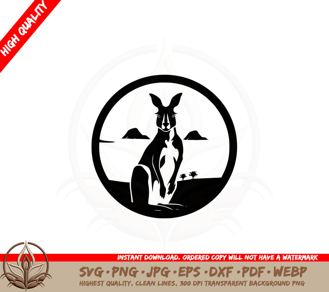 Australian Kangaroo SVG Cut File 