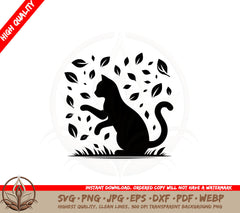 Autumn Cat SVG