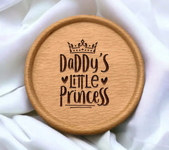 Daddy's Little Princess SVG -  Crown Design SVG