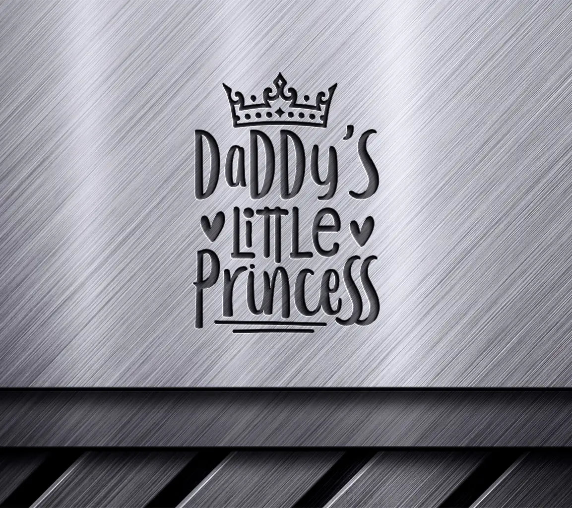 Daddy's Little Princess SVG -  Crown Design SVG