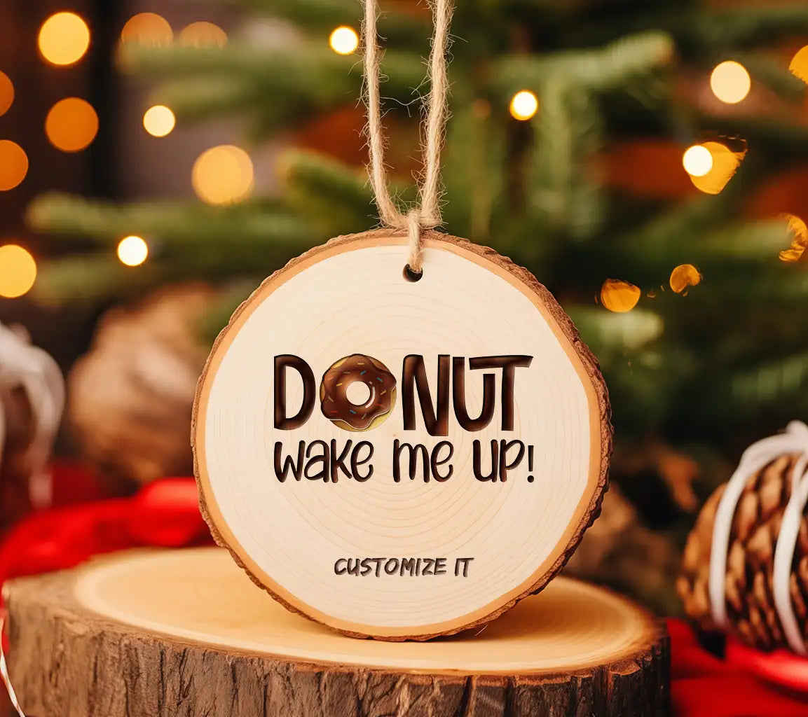 Donut Wake Me Up SVG - Chocolate Frosting & Sprinkles SVG