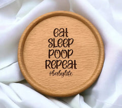 Eat Sleep Poop Repeat SVG -  Baby Sign SVG