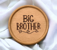 Big Brother SVG Cut File -  Sign with Hearts & Arrows SVG